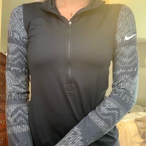Black Nike Pro Dri-Fit Running Jacket